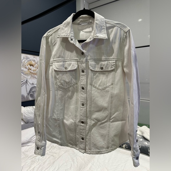 Zara Denim Button Down Shirt - Picture 4 of 5